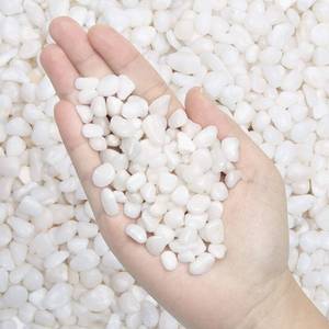 lot 6005 image: Natural Polished Decorative White Pebbles - Small Stones 38 Gravel Size,River Rocks Pebbles for Plants, Home DIY Decor,Aquarium Gravel,Vase Fillers,Fairy Garden,Landscaping Outdoor Stones.