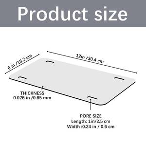 lot 7932 image: 100 PCS Sublimation License Plate Blanks, Metal Aluminum car Tag White, Thermal Transfer DIY Custom Picture Design for car License Plate