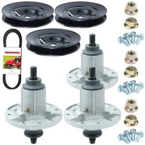 lot 7964 image: NIDAIFEI 3 Pack AUC15811 Spindlle Assembly with M155979 Pulley GX21833 Belt
