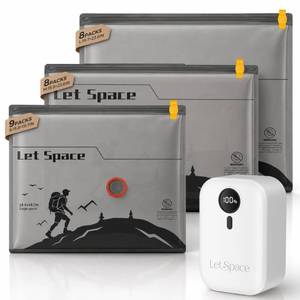 lot 7969 image: LetSpace Vacuum Storage Bags with Electric Pump 25-Combo