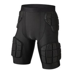 lot 7979 image: Surlim Football Girdle for Men, 5-Pad Compression Shorts with 12mm Padding