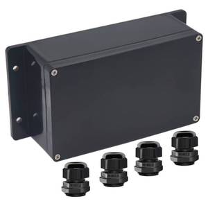lot 8349 image: Otdorpatio Junction Box IP65 Waterproof ABS Plastic Electrical Project Case Power Junction Boxes, Project Box with Fixed Ear Black 7.87 x4.72 x2.95 inch (200x120x75 mm)