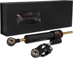 lot 8385 image: JFG RACING 10 Carbon Fiber Universal Motorcycle Steering Damper,NO Bracket