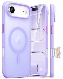 lot 8389 image: Maledan Magnetic for iPhone Air Case with Magsafe & Camera Control - Anti Slip Military Protective Case for iPhone Air 6.5 Phone Cases for Women, Slim Apple 17 iPhone Air Accessories Lavender