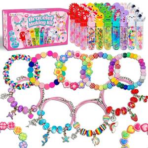 lot 8404 image: leitait 24 Pack Bracelet Wands,Charm Bracelet Jewelry Making Kit,Arts Crafts for Kids,Unicorn Party Favors Supplies,Goodie Bags Stuffers,Classroom Prizes,Birthday Gifts for Girls Ages 4-8 Years Old