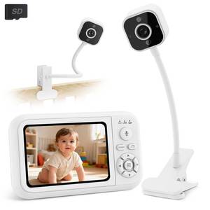 lot 8406 image: Baby Monitor with Camera and Audio, No WiFi, with Clip for Crib & Stand