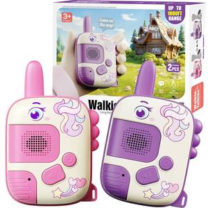 lot 8448 image: Walkie Talkies Toys for GirlsUnicorn Toys 2 Pack Birthday Gifts for 3 4 5-7 8 Year Old Girls Toy for 4 5 6 7 8-10 Year Old Camping Outdoor Game,Christmas Stocking Stuffers for Girls Kids