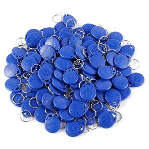 lot 8449 image: yogisu 125KHz RFID Key Fob Tags (100 pcs), Read-Only Keychain Cards Compatible with EM4100TK4100 �� Waterproof Durable ABS for Access Control Systems, Home, Office, Hotel Use (100pcs ID Fobs)