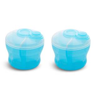 lot 8453 image: Munchkin Baby Formula Dispenser On The Go, BPA Free, Blue, 2 Pack