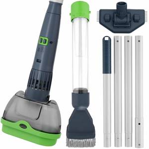 lot 9033 image: Rechargeable Pool & Spa Hot Tub Vacuum Cleaner - Dual Mode & Magnetic Drive System, 25�m Ultra Fine Mesh Filters for Hot Tub, Small Above Ground Pools - 70 Mins