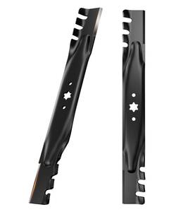 lot 9040 image: Chway 942-04308 42 Inch Mulching Lawn Mower Blade, 6 Star High Lift, 2 Pack