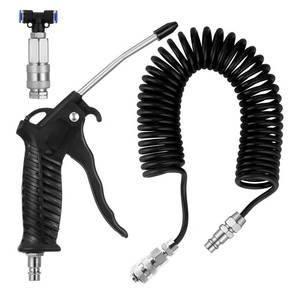 lot 9042 image: Fippy Truck Air Duster Gun with 5 Metre Recoil Air Hose, Air Seat Blow Dust Gun Heavy Duty Air Gun Cleaning Kit for Truck Semi Trailers