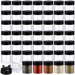 lot 9049 image: Yiyiring 50 Pack Plastic Spice Jars 4 oz with Lids