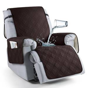 lot 9056 image: TAOCOCO 100% Waterproof Recliner Chair Covers, Non Slip Recliner Covers for Recliner Chair with Pocket, Washable Reclining Chair Cover Furniture Protector for Kids,Dogs(22, Coffee)