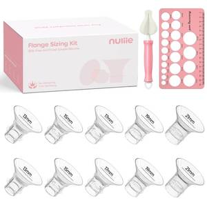 lot 10001 image: Nuliie Silicone Flange Inserts 1315171921mm 10PCS for 24mm Breast Pump