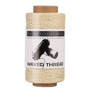 lot 10010 image: Off-White Waxed Thread for Leather Threads Wax Thread for Leather Sewing