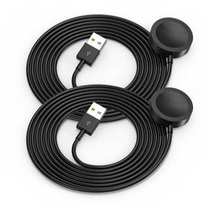 lot 10031 image: 2Pack 5ft1.5m for Apple Watch Charger USB Magnetic Wireless Fast iWatch Charger Portable Compatible with iWatch UltraSeries 9876SESE254321-Black
