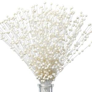 lot 10039 image: Rivvlive 100pcs 9inch Pearl Stick Stems Bouquets Bridal Wedding Decoration Beaded Pearl Floral Picks Pearls String Garland Wedding Party Decoration DIY Accessories for Christmas