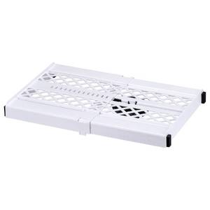 lot 10043 image: LockerMate Adjust-A-Shelf Locker Shelf, School Organizer, White