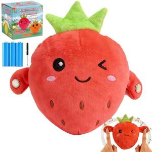 lot 10044 image: Soft Plush Musical Sensory Toy,Child Interactive Toy with Sounds,Strawberry