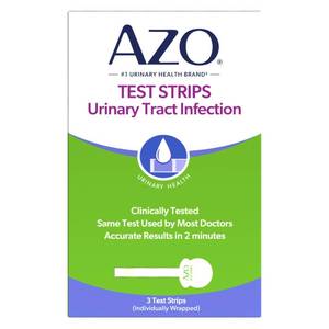 lot 10075 image: AZO Urinary Tract Infection (UTI) Test Strips, Results in 2 Mins, 3 Count