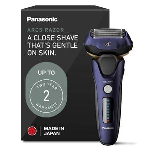 lot 10085 image: Panasonic ARC5 Electric Razor for Men, 5-Blade Wet Dry Electric Shaver