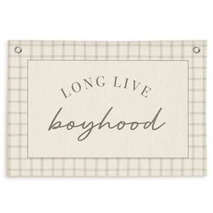 lot 10496 image: Lacama Long Live Boyhood Banner Boy Nursery Decor,