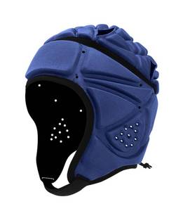 lot 10498 image: GOHASPW Rugby Helmet Youth Kids Flag Football Headgear Soft Shell Adult Head Protector (Navy)