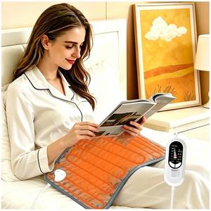 lot 11595 image: Electric Heating pad with 6 Heat Settings, Auto Shut Off, Dry Electric Heating for Back Neck Knee Arms Legs Shoulder Heat Pads for Christmas Birthday Father Mothers Day 24X12, Gray Green