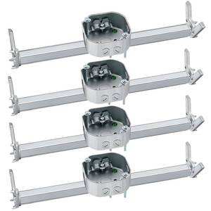 lot 11610 image: Therwen 4 Pcs Adjustable Fan Electrical Box Brace 14.2 inch
