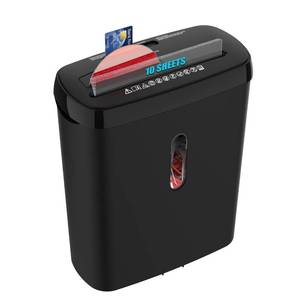lot 11617 image: Home Office Paper Shredder,Woolsche 10-Sheet Strip Cut with 3.17-Gallon Basket,P-2 Security Level,CD & Credit Card Shredder,Durable & Fast - Jam Proof System - ETL Certified