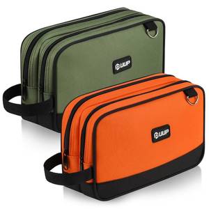 lot 12207 image: 12 Tool Bag Small 2-Pack, Divider Zipper Pouch, Carry Tool Box Organizer