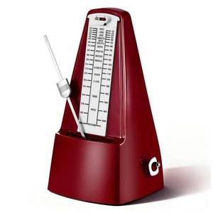 lot 13820 image: RIVVTA Mechanical Metronome High Precision Track Beat for Piano Red