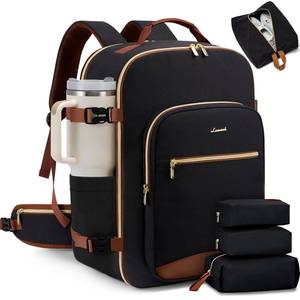lot 13866 image: LOVEVOOK 56L Travel Backpack for Women & Men, Airline Approved Carry On Luggage with 3 Packing Cubes, TSA Overnight Bags, Waterproof Personal Item Bag, Weekender Essentials Backpacks fits 17 Laptop