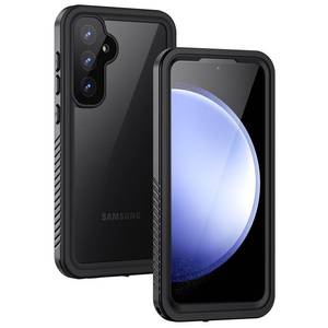 lot 14206 image: Lanhiem for Samsung Galaxy S23 FE Case, IP68 Waterproof Dustproof with Built-in Screen Protector, Heavy Duty Full Body Protective Phone Case for Galaxy S23 FE 5G, Black