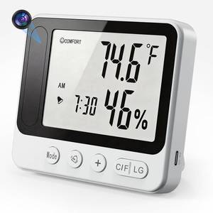 lot 14210 image: JOOKACE Hygrometer with Camera 4K WiFi Nanny Cam with Humidity and Tempreture Monitor, Motion Detection, Night Vision, Live View by Phone