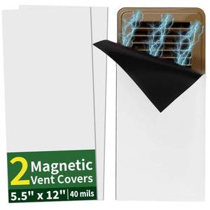 lot 14212 image: FINDMAG 5.5 x 12 Magnetic Vent Covers, Strong Vent Covers, 2 Pack