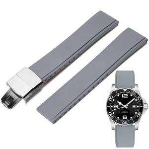 lot 14238 image: Niziruoup Deployment Clasp Watch Band Fluororubber Adjustable CTS Quick Release 19mm 20mm 21mm 22mm Soft Durable FKM Rubber Universal Replacement Band Strap for Men Women