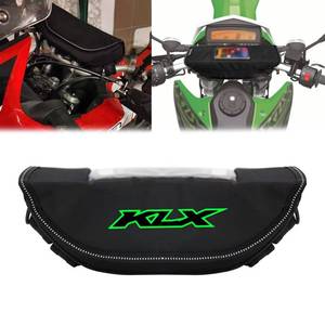lot 14264 image: EODIEMD For KLX300 KLX 300 2026 2025 2024 2023 Motorcycle Handlebar Storage Bag Travel Kit Waterproof Dustproof Steering Wheel Navigation Bag Handlebar Bag (KLX B)