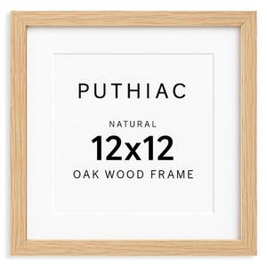 lot 14268 image: puthiac 12x12 Solid Oak Wood Picture Frame, Natural Oak, 1 Pack