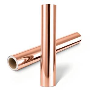 lot 14293 image: Prime Vinyl Permanent Vinyl, Chrome Rose Gold Compatible with Cutting Machine - 12 x 20 FT Metallic Adhesive Roll for Cup, Decor Sticker, Home Decal