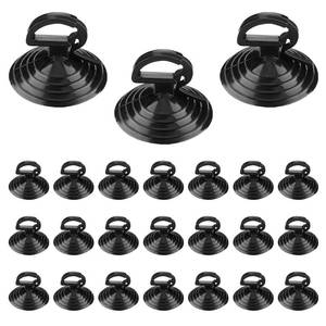 lot 14318 image: Fkewp 24 PCS Car Glass Windshield Sunshade Suction Cups, Powerful Pull Ring Car Window Shade Dovetail Suckers, Multi-Purpose PVC Window Suction Cups for Vehicle Home Office (Black, 3.5cm)