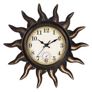 lot 17755 image: Sun Outdoor Clock with Thermometer 13