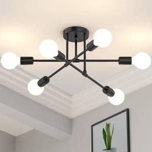 lot 17760 image: Phaosio 22 Modern Sputnik Chandelier 6-Light