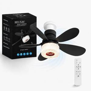 lot 17771 image: Erstewahls Socket Fan Light with Bluetooth Speaker