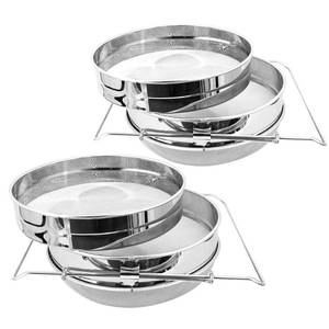 lot 17793 image: BEEKNOWS Stainless Steel Honey Strainer Double Sieve