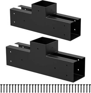 lot 17814 image: ORIGLE 4x4 Pergola Brackets Kit, T-Shape, 2-Pack