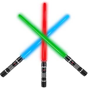 lot 17825 image: Lesuter Toys 3-Pack Light Up Swords with FX Sound