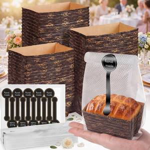lot 17826 image: Sliner 120 Pc Mini Loaf Pan Baking Set with Bags