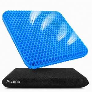 lot 18301 image: Acaine Extra Thick Gel Seat Cushion 18x18x1.8